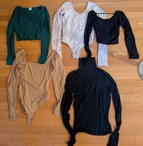 5 XS Long Sleeve Tops